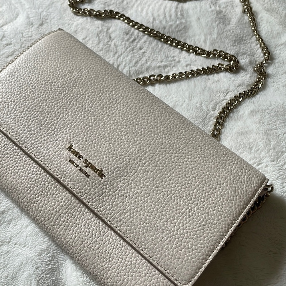 Kate Spade New York leather clutch bag